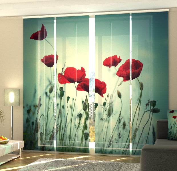 Set of 4 Panel Track Blinds - Beauty Forever