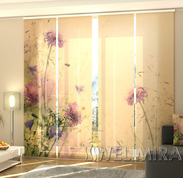 Set of 4 Panel Track Blinds - Field