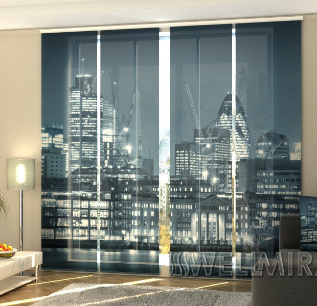 Set of 4 Panel Track Blinds - Metropolis