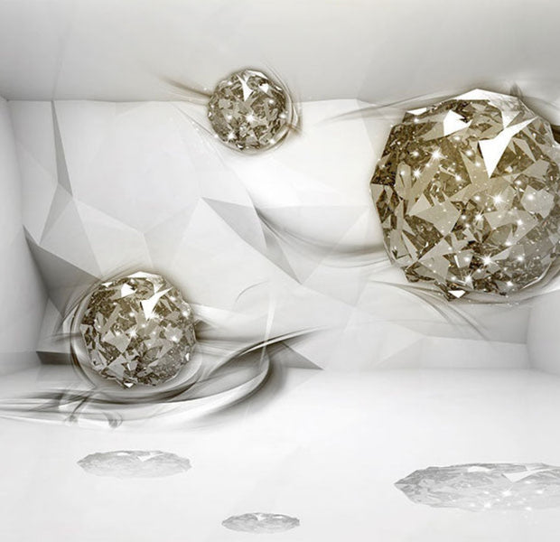 Peel & Stick 3D Illusion Wall Mural - Abstract Diamonds