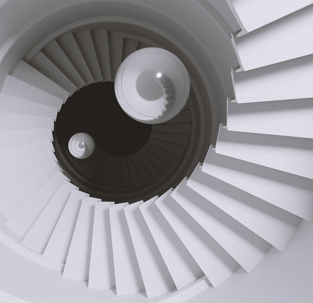 Peel & Stick 3D Illusion Wall Mural - Time Tunnel