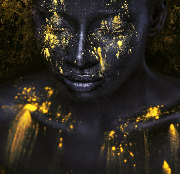 Peel & Stick Abstract Wall Mural - Bathed in Gold