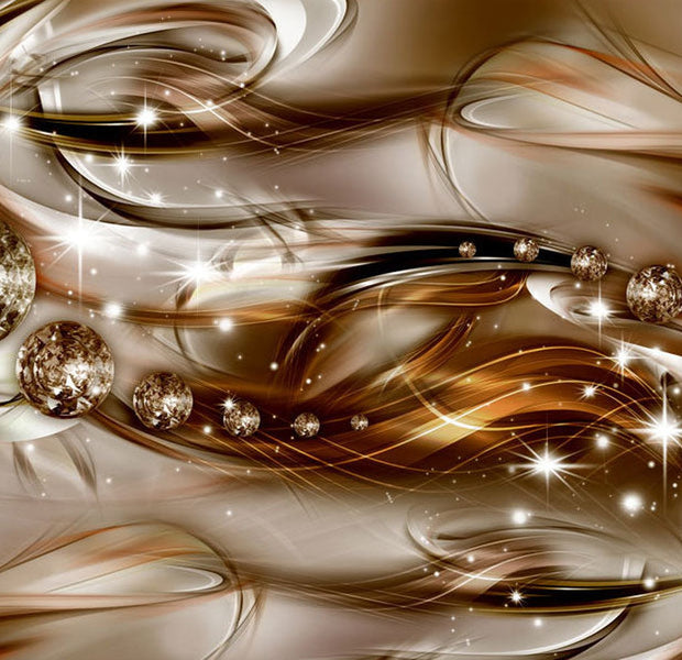 Peel & Stick Abstract Wall Mural - Chocolate Tide