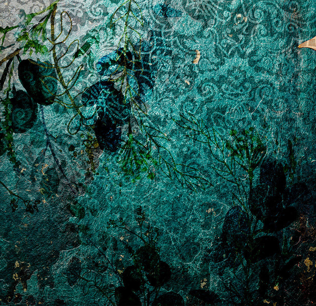 Peel & Stick Abstract Wall Mural - Emerald Garden