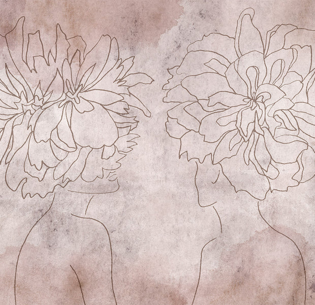 Peel & Stick Abstract Wall Mural - Floristic Fresco