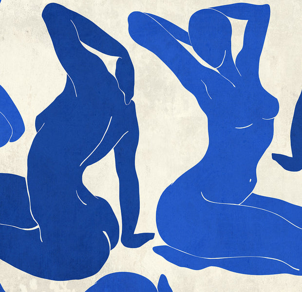 Peel & Stick Abstract Wall Mural - Matisse Style Women