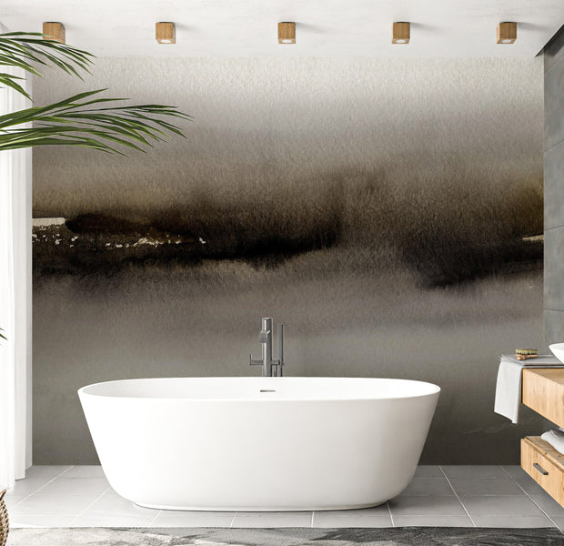 Peel & Stick Abstract Wall Mural - Modern Watercolor Art