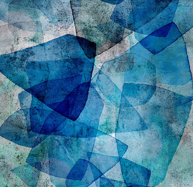 Peel & Stick Abstract Wall Mural - Sapphire Mosaic