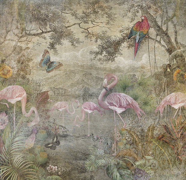 Peel & Stick Animal Wall Mural - Wild Fauna and Flora