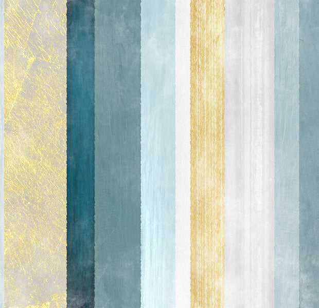 Peel & Stick Background Wall Mural - Blue Striped Pattern