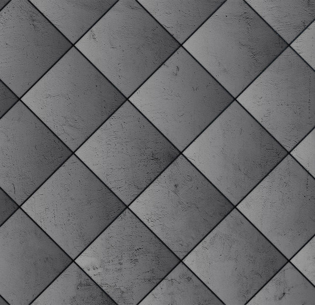 Peel & Stick Background Wall Mural - Grey Symmetry Dark