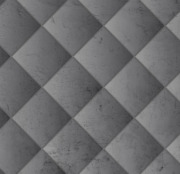 Peel & Stick Background Wall Mural - Grey Symmetry