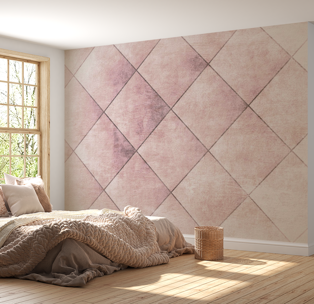 Peel & Stick Background Wall Mural - Perfect Tiles - Removable Wallpaper 38"Wx27"H