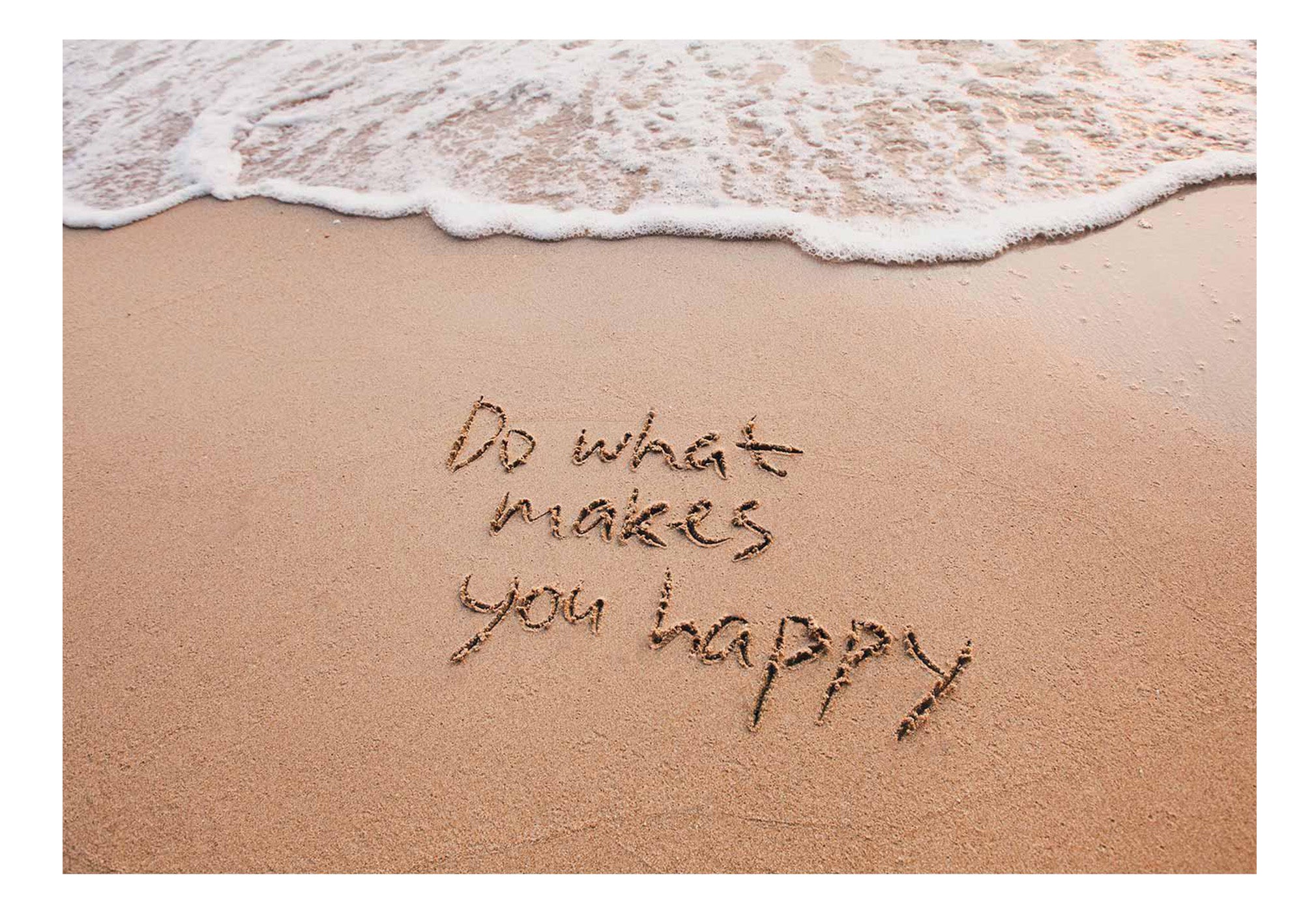 Peel & Stick Beach Wall Mural - Do What Makes You Happy