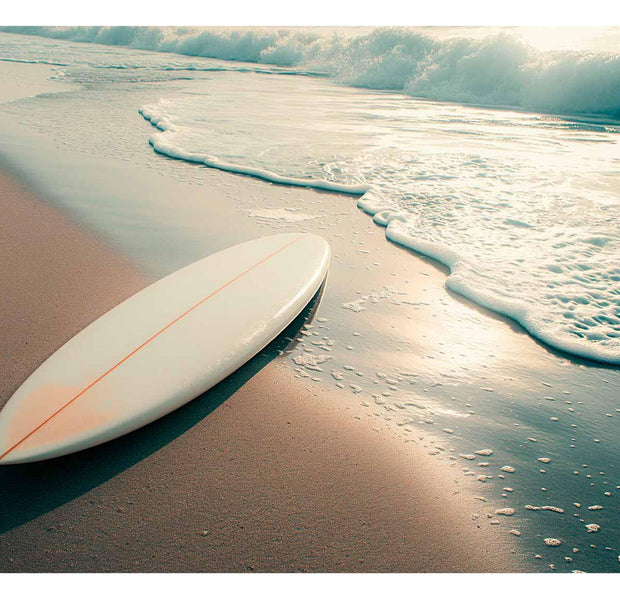 Peel & Stick Beach Wall Mural - Washed Up Surfboard