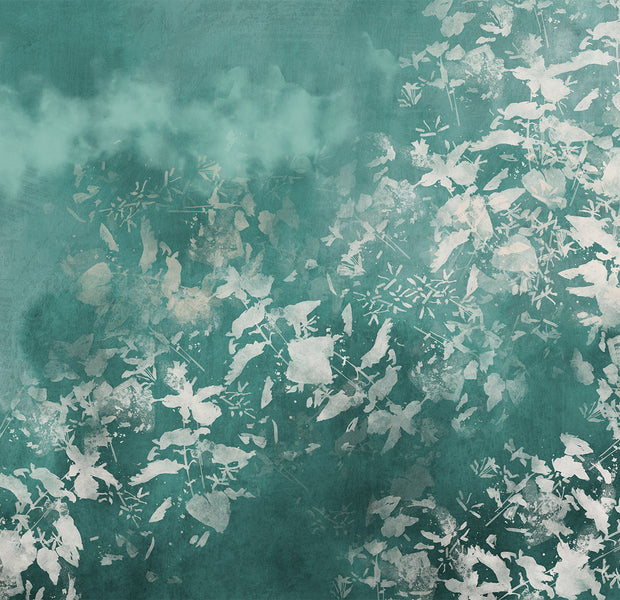 Peel & Stick Botanical Wall Mural - Blue Garden