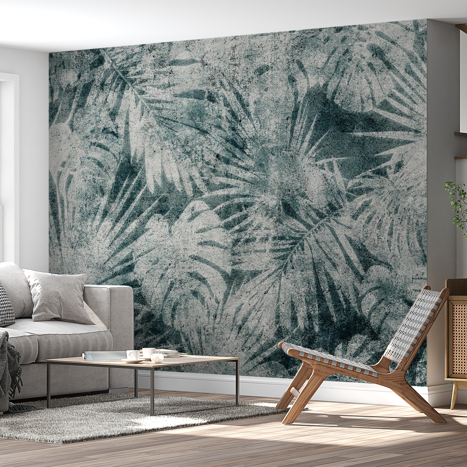 Peel & Stick Botanical Wall Mural - Exotic Jungle Nature - Removable Wallpaper 38"Wx27"H