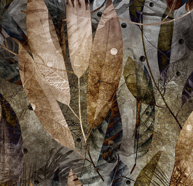 Peel & Stick Botanical Wall Mural - Mixed Autumn Leaves