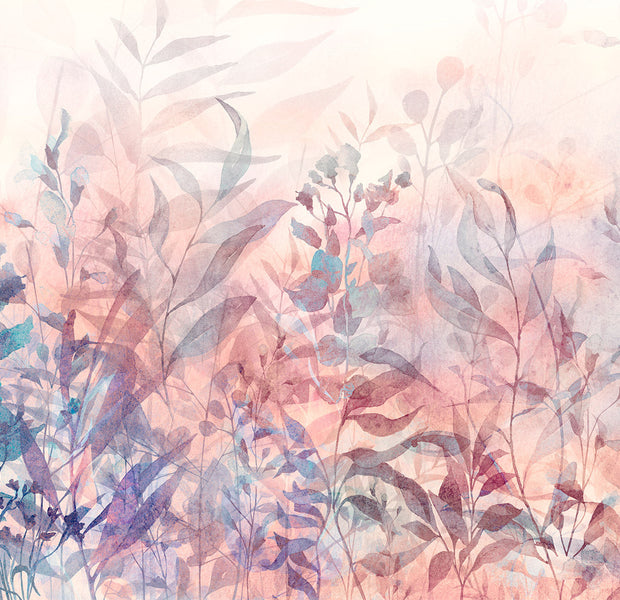 Peel & Stick Botanical Wall Mural - Pastel Nature Memory
