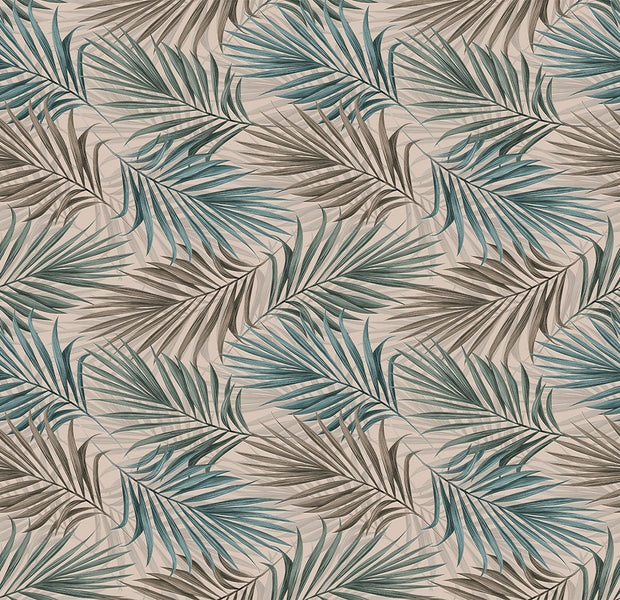 Peel & Stick Botanical Wall Mural - Repeating Leaf Pattern