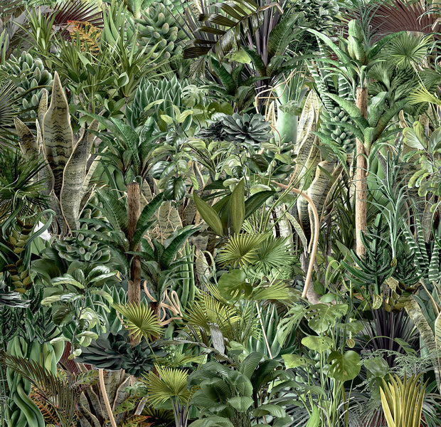 Peel & Stick Botanical Wall Mural - Richness of Jungle