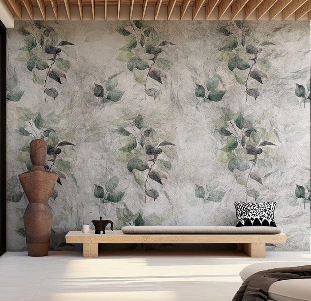 Peel & Stick Botanical Wall Mural - Statue of Nature 38"Wx27"H