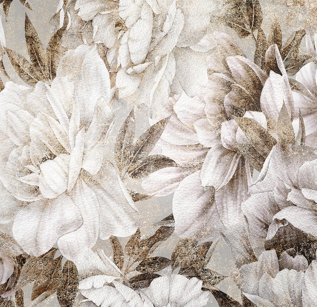 Peel & Stick Botanical Wall Mural - Vintage Floral Design