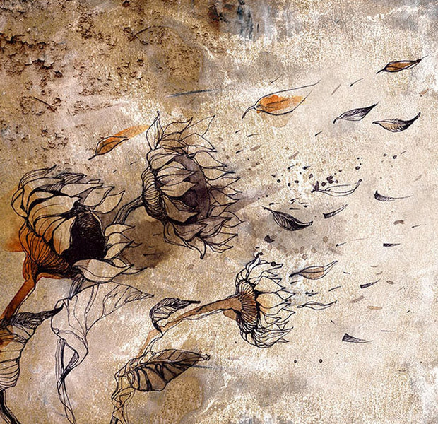 Peel & Stick Floral Wall Mural - Breath of Wind