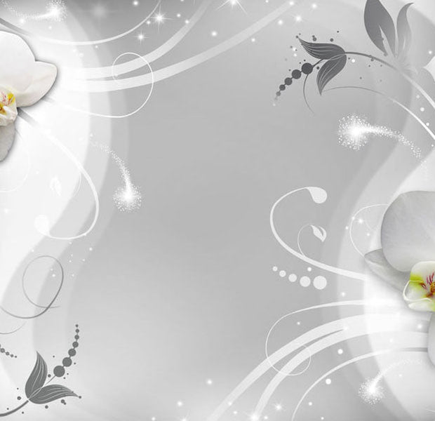 Peel & Stick Floral Wall Mural - Charming Orchid