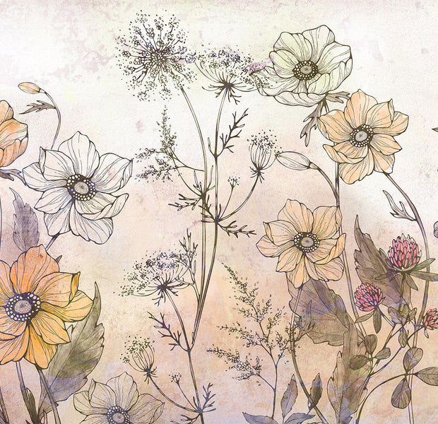 Peel & Stick Floral Wall Mural - Day in the Meadow