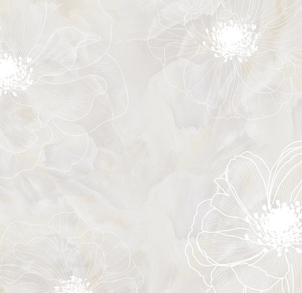 Peel & Stick Floral Wall Mural - Delicacy of The Moment