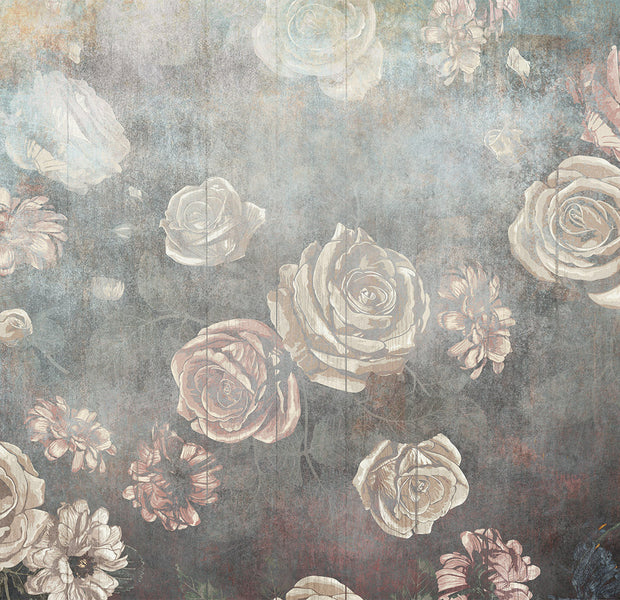 Peel & Stick Floral Wall Mural - Misty Roses