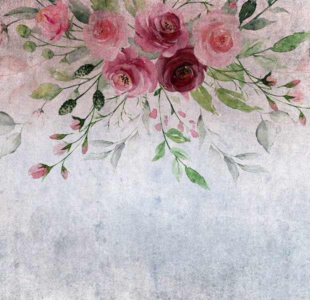 Peel & Stick Floral Wall Mural - Pink Summer Bloom