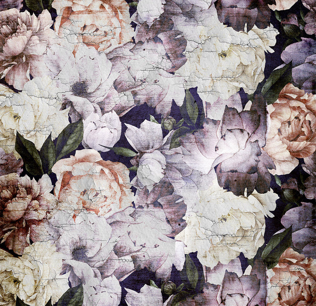 Peel & Stick Floral Wall Mural - Retro Flower Motif