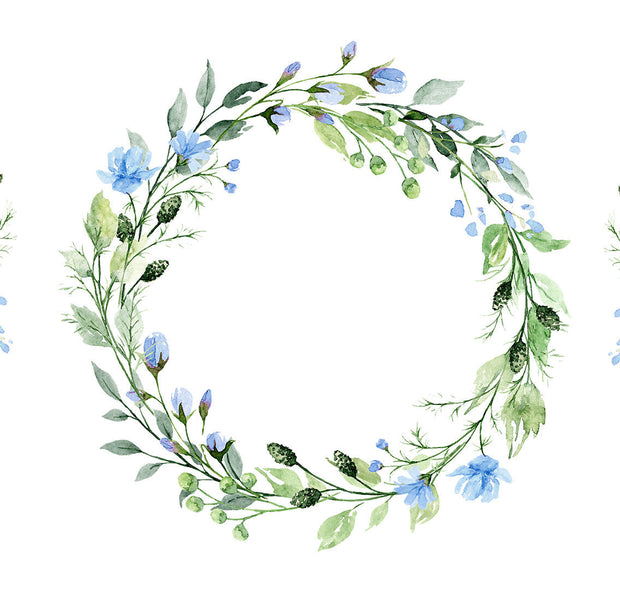 Peel & Stick Floral Wall Mural - Romantic Wreath
