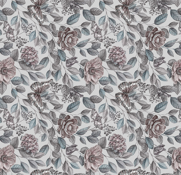 Peel & Stick Floral Wall Mural - Rustic Mosaic