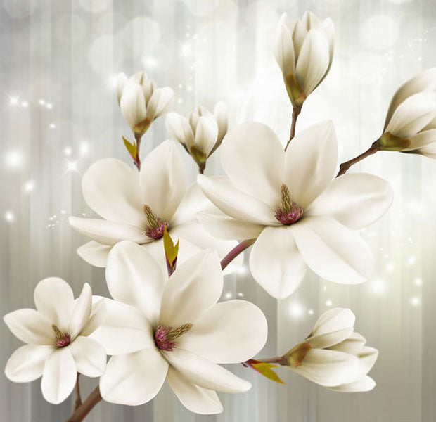 Peel & Stick Floral Wall Mural - Sparkling Orchids