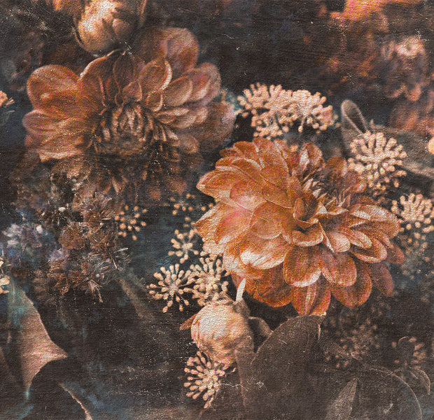 Peel & Stick Floral Wall Mural - Warm Retro Flowers