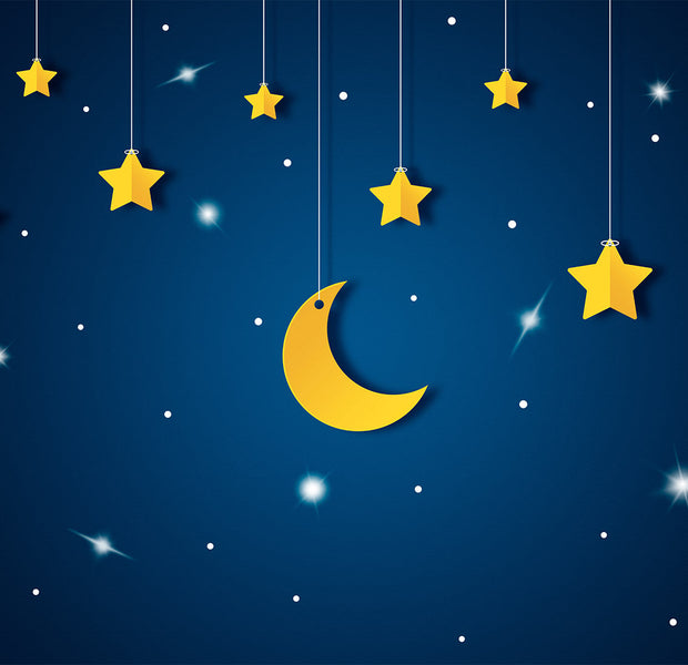 Peel & Stick Kids Wall Mural - Blue Night Sky