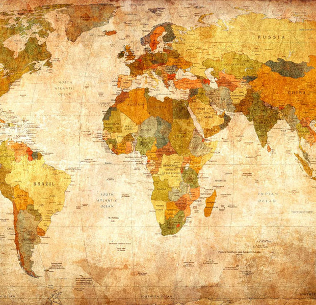 Peel & Stick Map Wall Mural - Travel The World