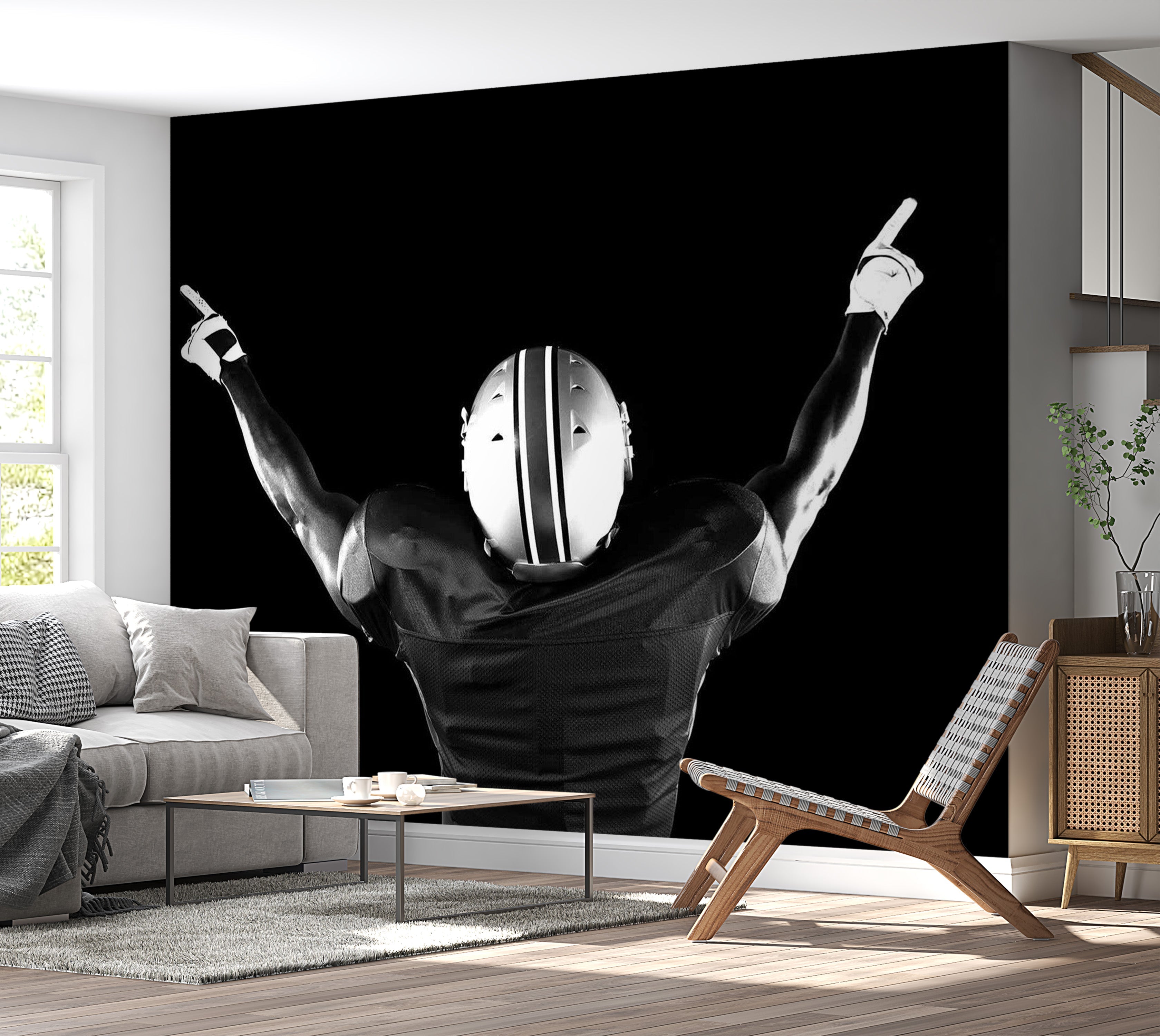 Peel & Stick Sports Wall Mural - American Football Player