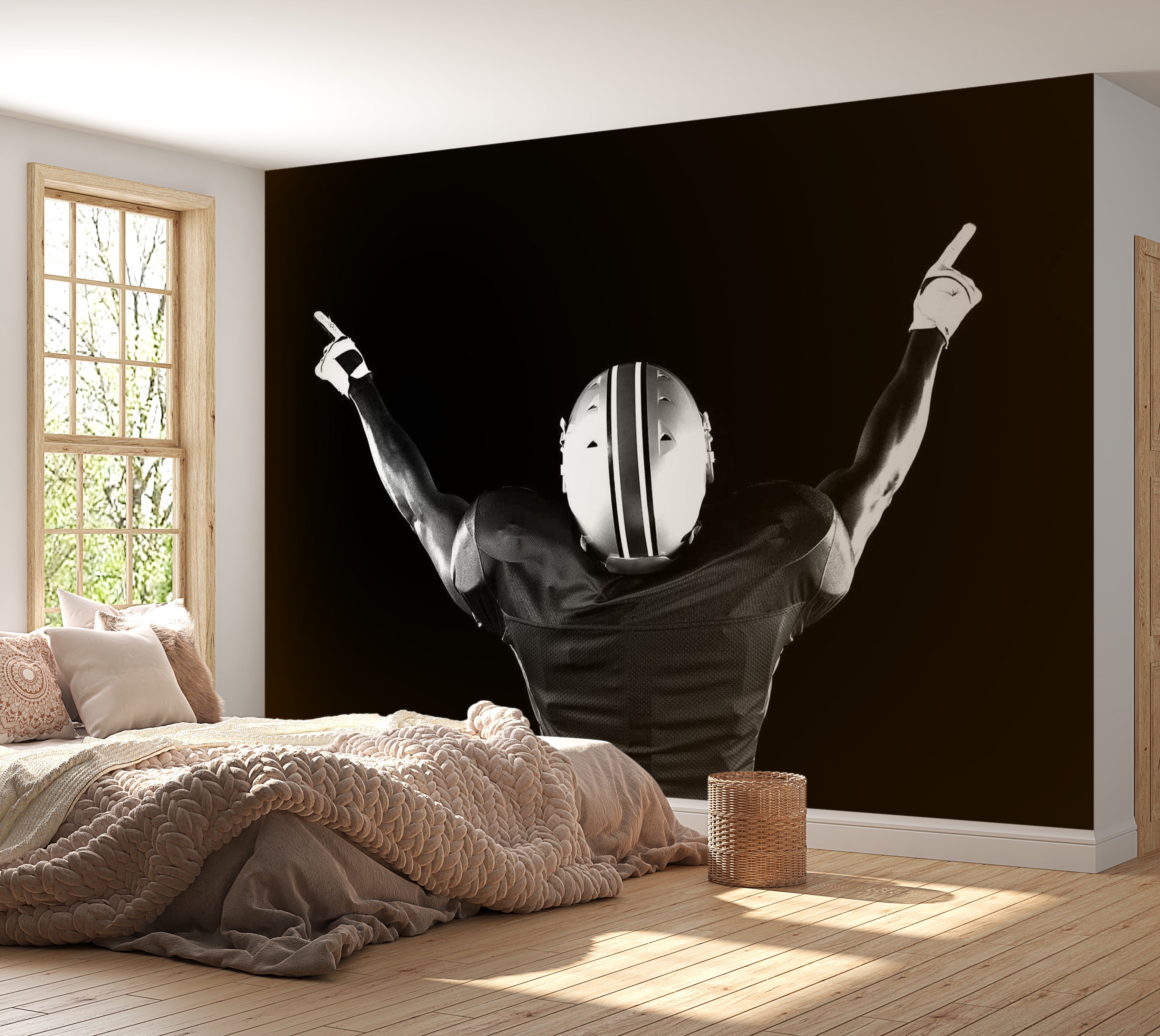 Peel & Stick Sports Wall Mural - American Football Player