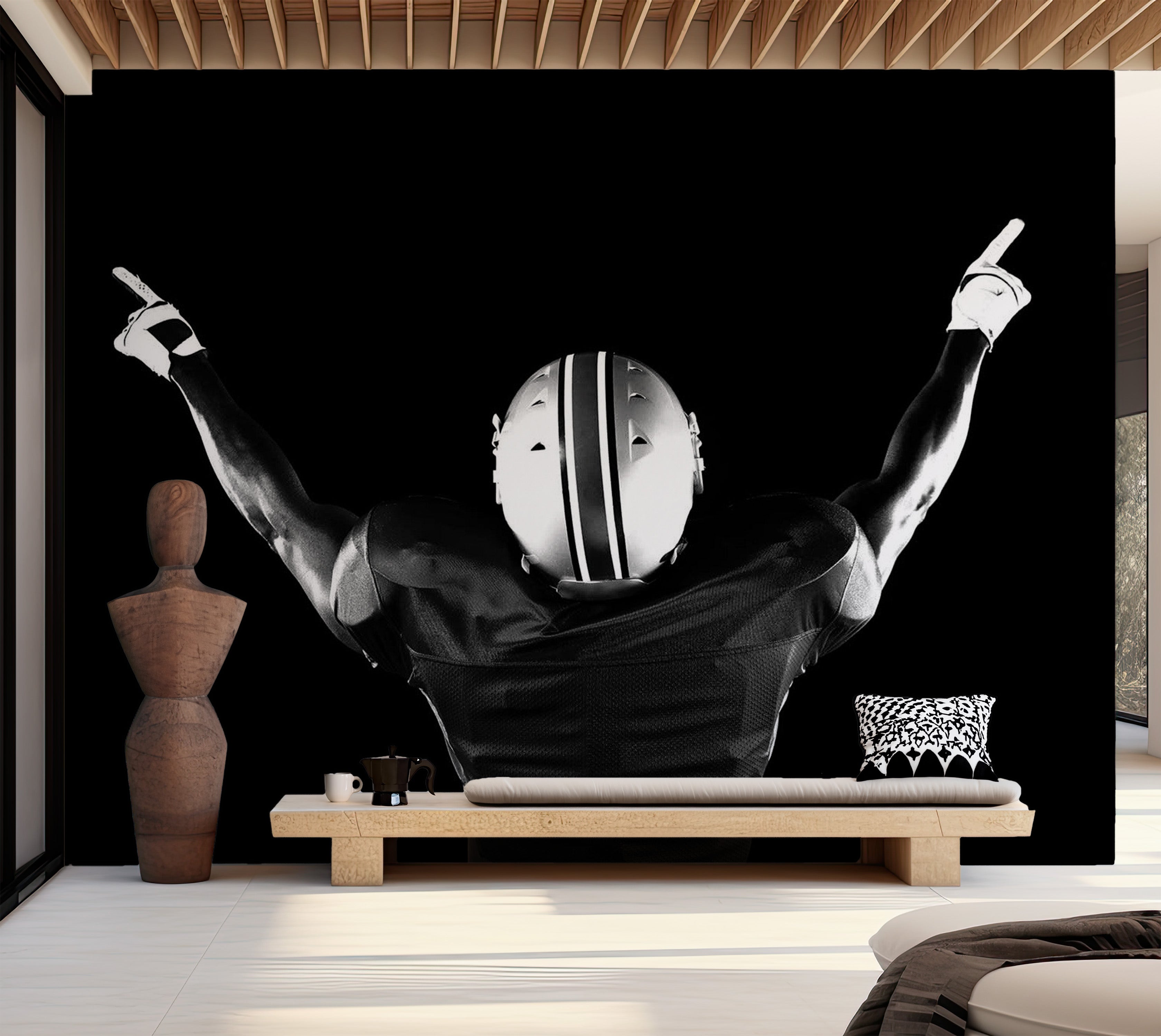 Peel & Stick Sports Wall Mural - American Football Player