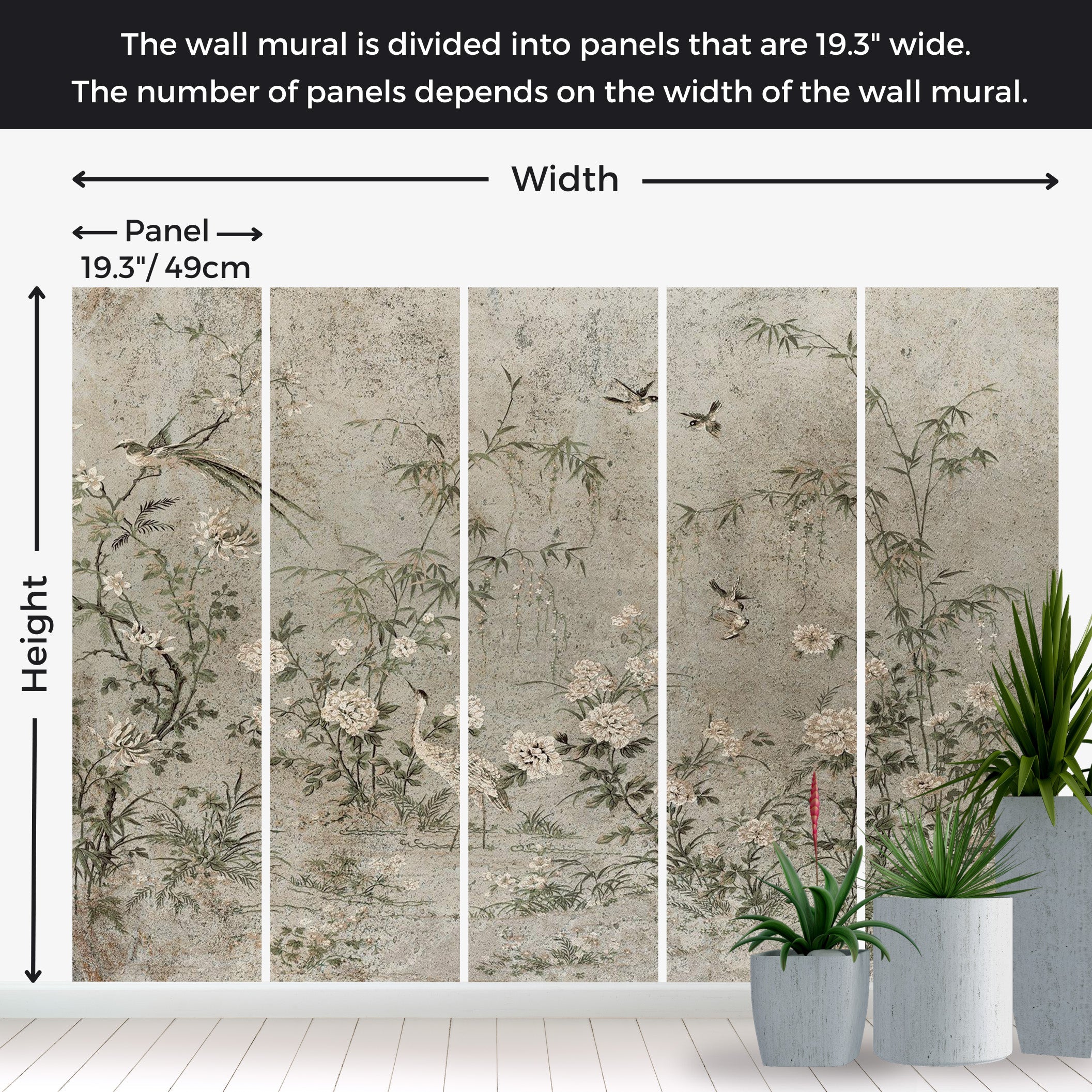 Peel & Stick Vintage Wall Mural - Eastern Fresco 38"Wx27"H