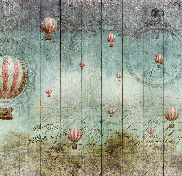 Peel & Stick Vintage Wall Mural - Flying Adventure