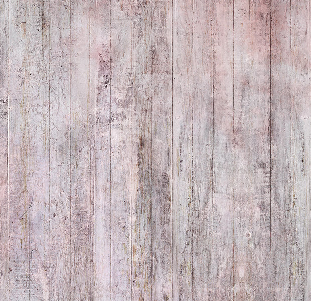 Peel & Stick Wall Mural - Beige Boho Rustic Wood