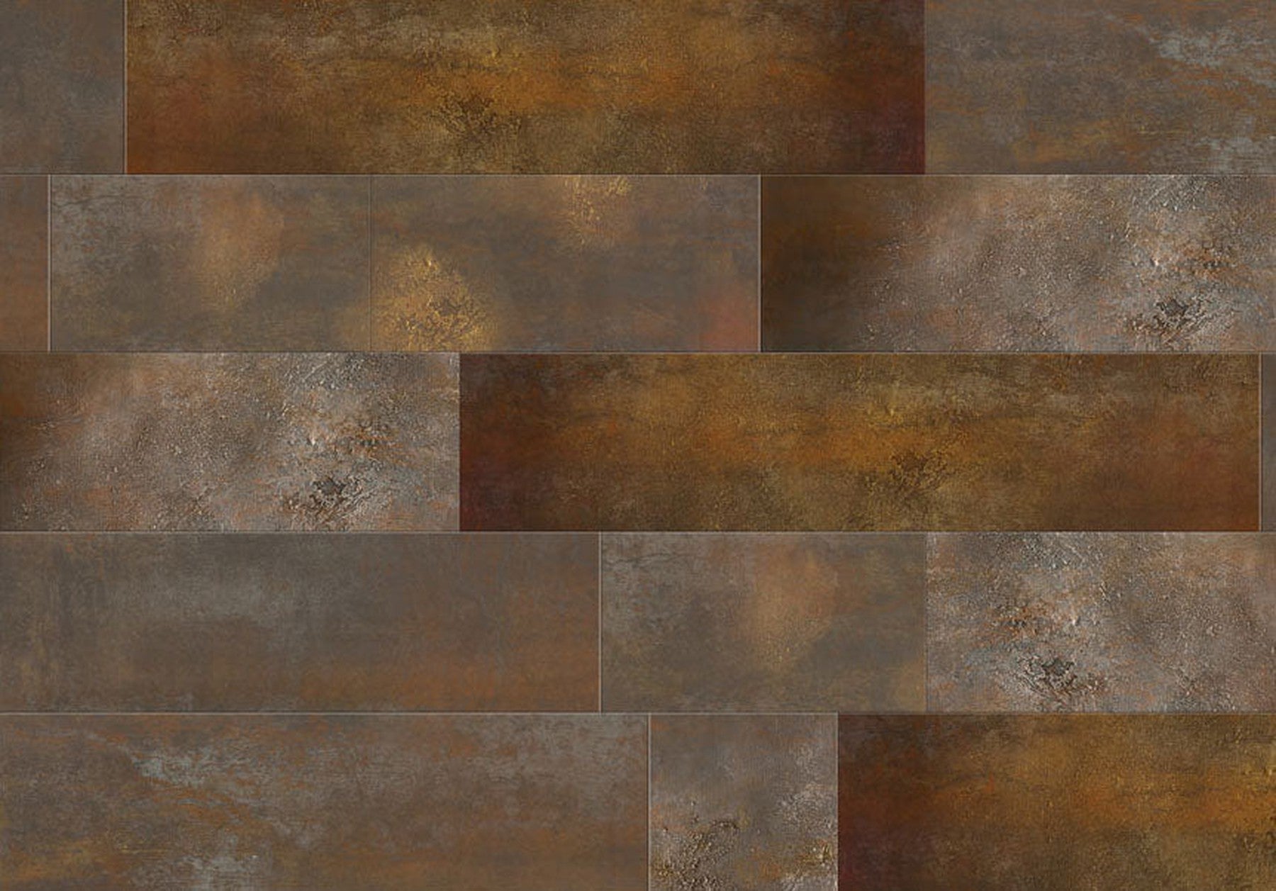 Peel & Stick Wall Mural - Brown Terracotta Tiles