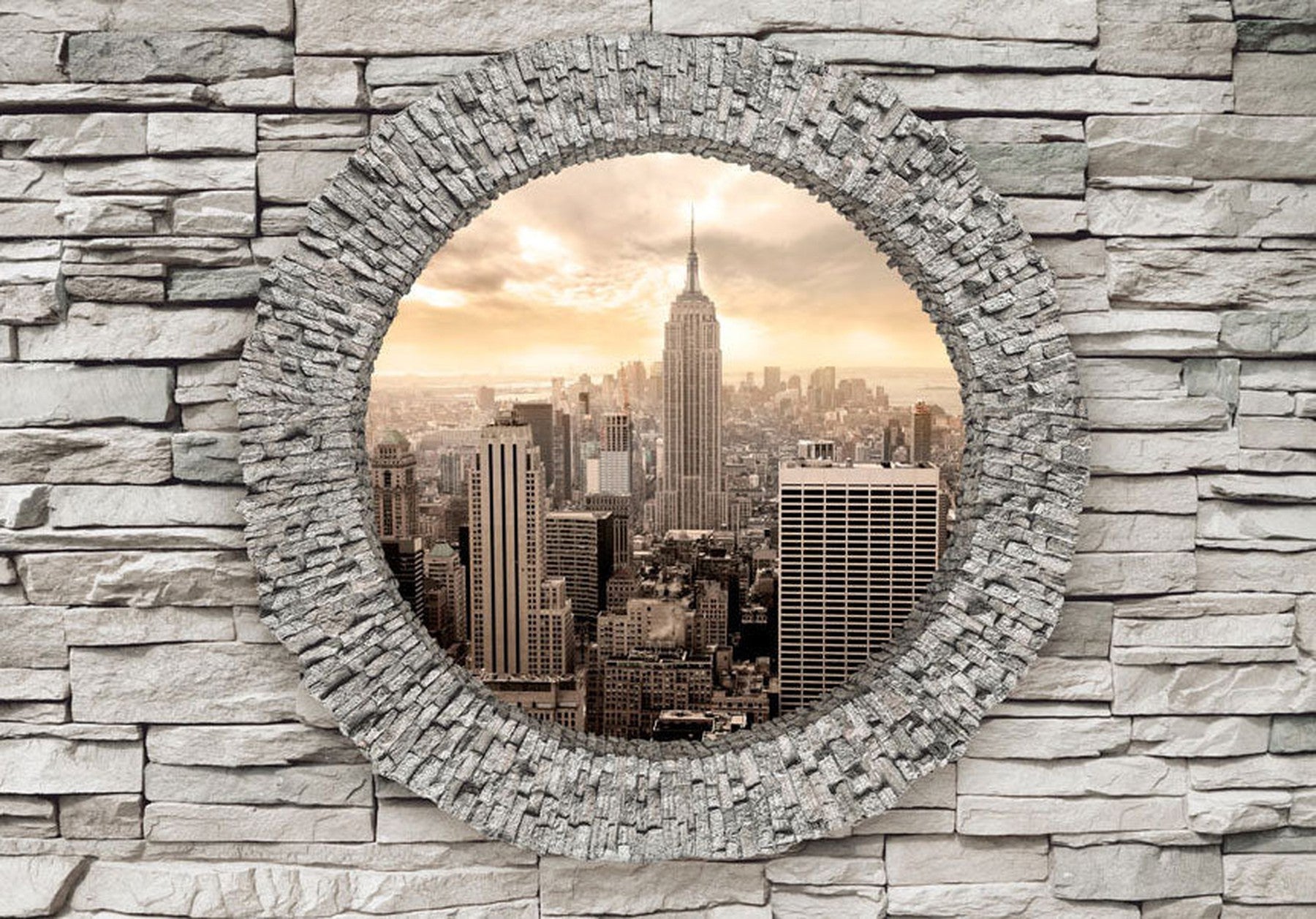 Peel & Stick Wall Mural - Secret New York Window