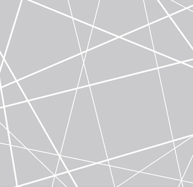 Peel & Stick Wall Mural - White Lines Cobweb