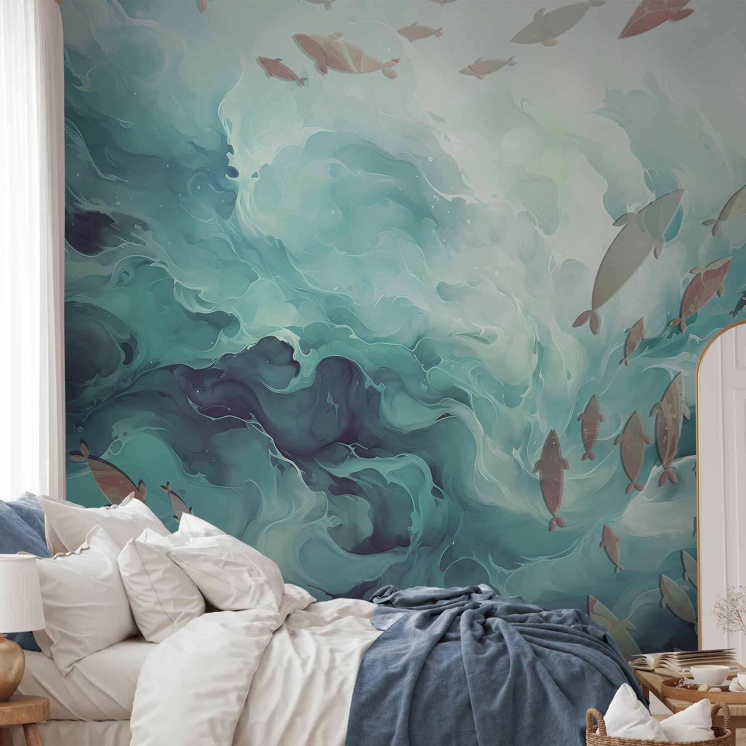 Premium Animal Wall Mural - Fish In The Ocean
